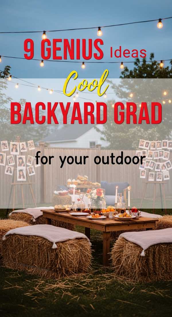 9 Genius Ideas For A Backyard Graduation Setup 69f86c7341c9f