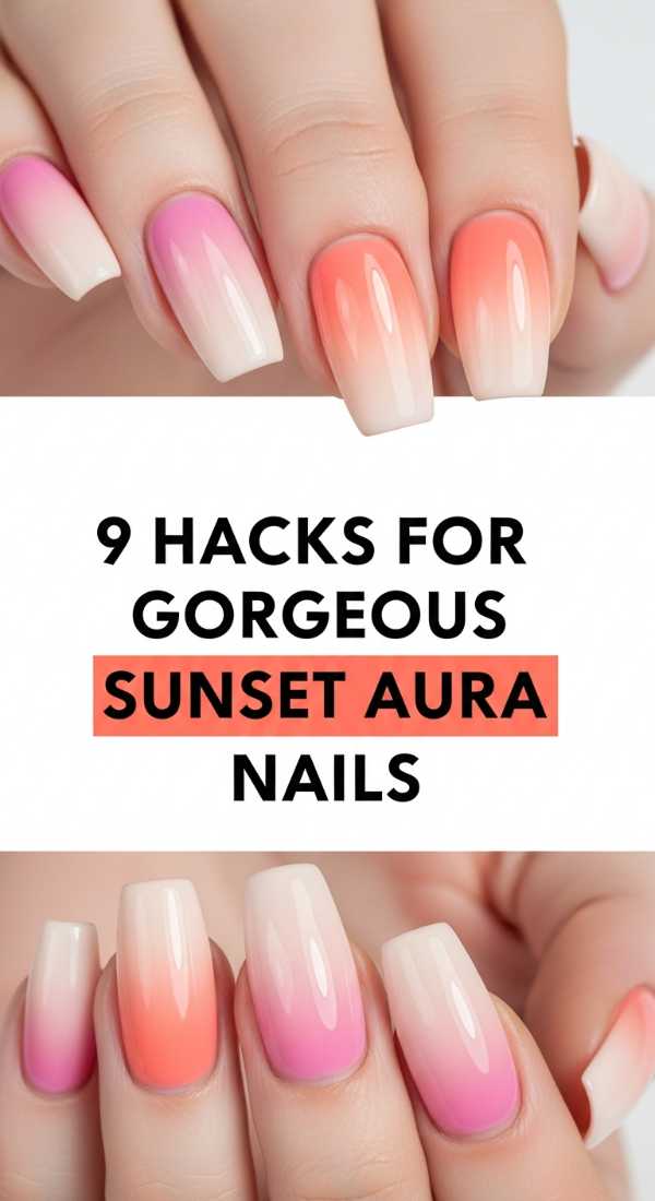 9 Hacks For Gorgeous Sunset Aura Nails 6a05a510dd2ae