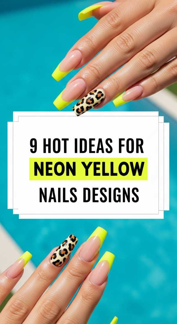 9 Hot Ideas For Neon Yellow Nails Designs 6a05a5276a235