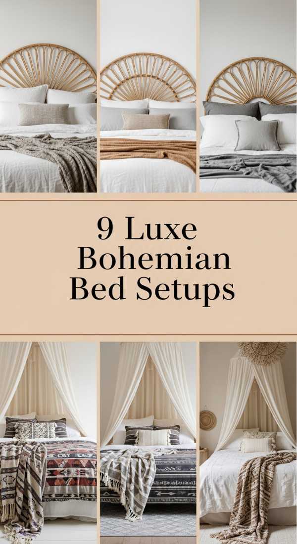 The Ultimate Guide to Modern Organic Boho Interior Design 9 Luxe Bohemian Bed Setups 6a0ea7e166bff