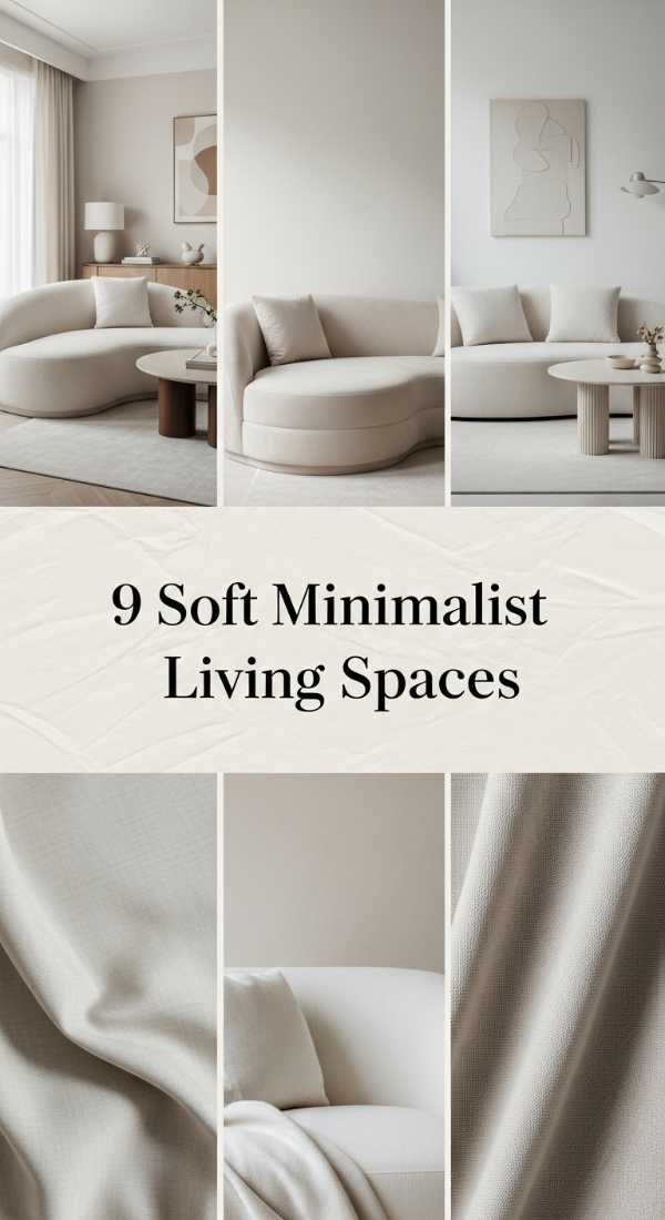 The Art of Cozy Minimalism: How to Create Your Dream Sanctuary 9 Soft Minimalist Living Spaces 6a1b227934b2b