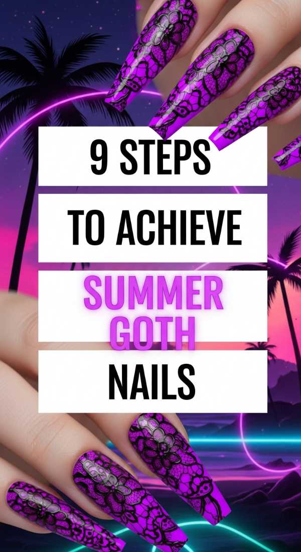 9 Steps To Achieve Summer Goth Nails 6a0599a232dcc