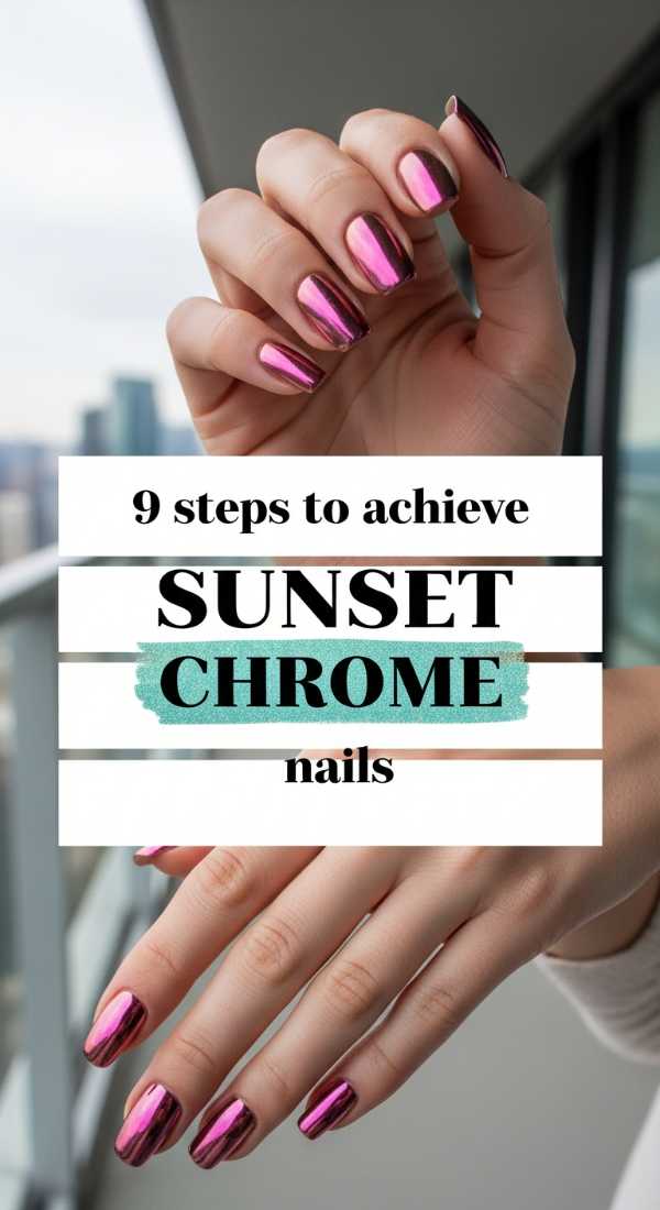9 Steps To Achieve Sunset Chrome Nails 6a05a3df6b655