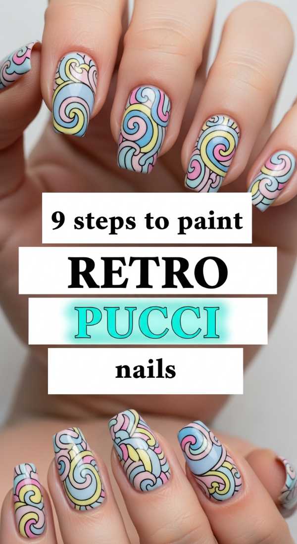 9 Steps To Paint Retro Pucci Nails 6a05a3cde7cee