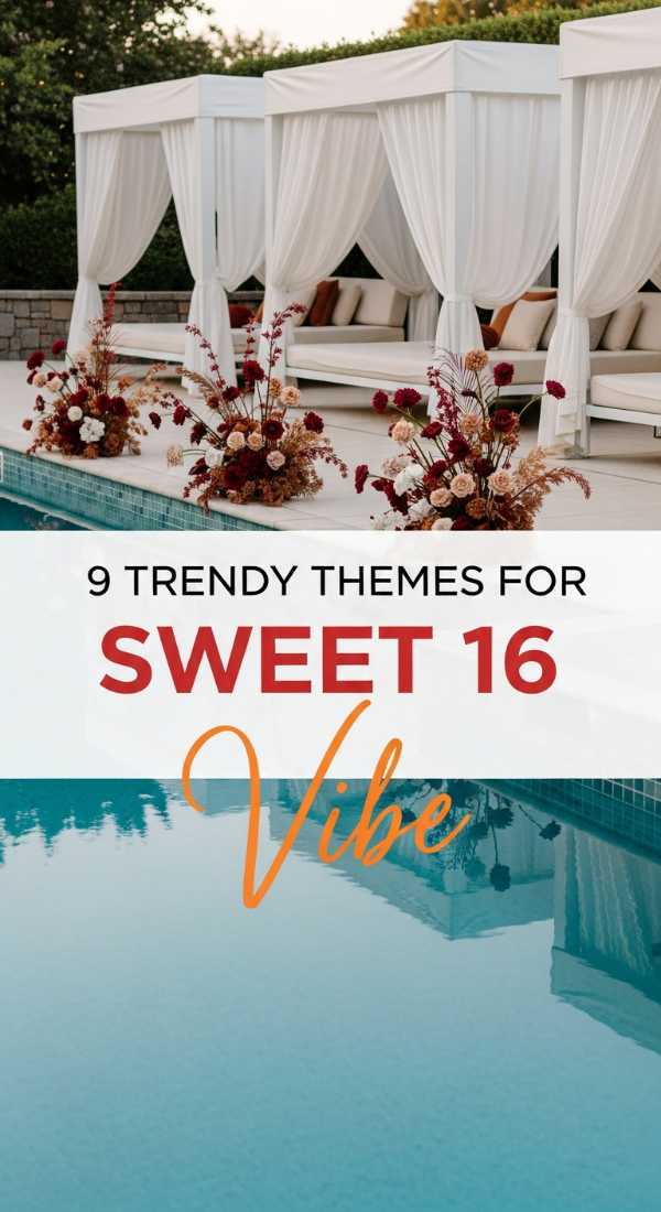 9 Trendy Themes For A Sweet 16 Pool Party 6a0dbf94478c4