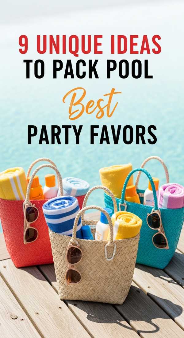 9 Unique Ideas To Pack Pool Party Favors 6a031312bcf63