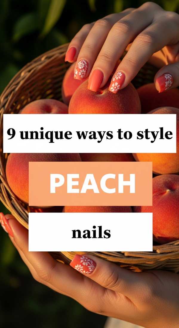 9 Unique Ways To Style Peach Nails 6a0598c12cea1