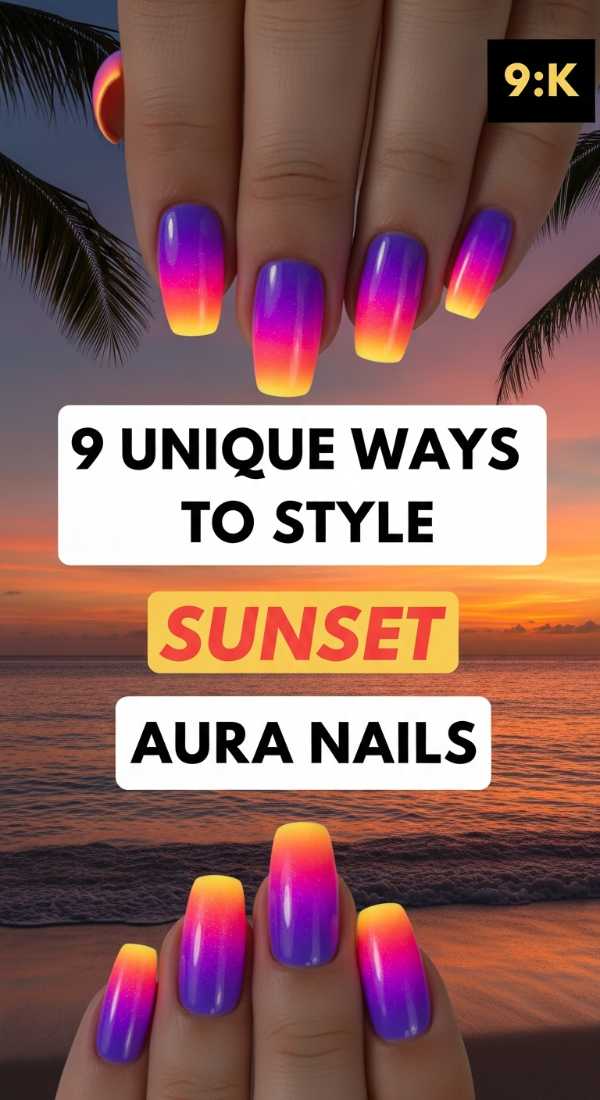 9 Unique Ways To Style Sunset Aura Nails 6a059f6f2dede