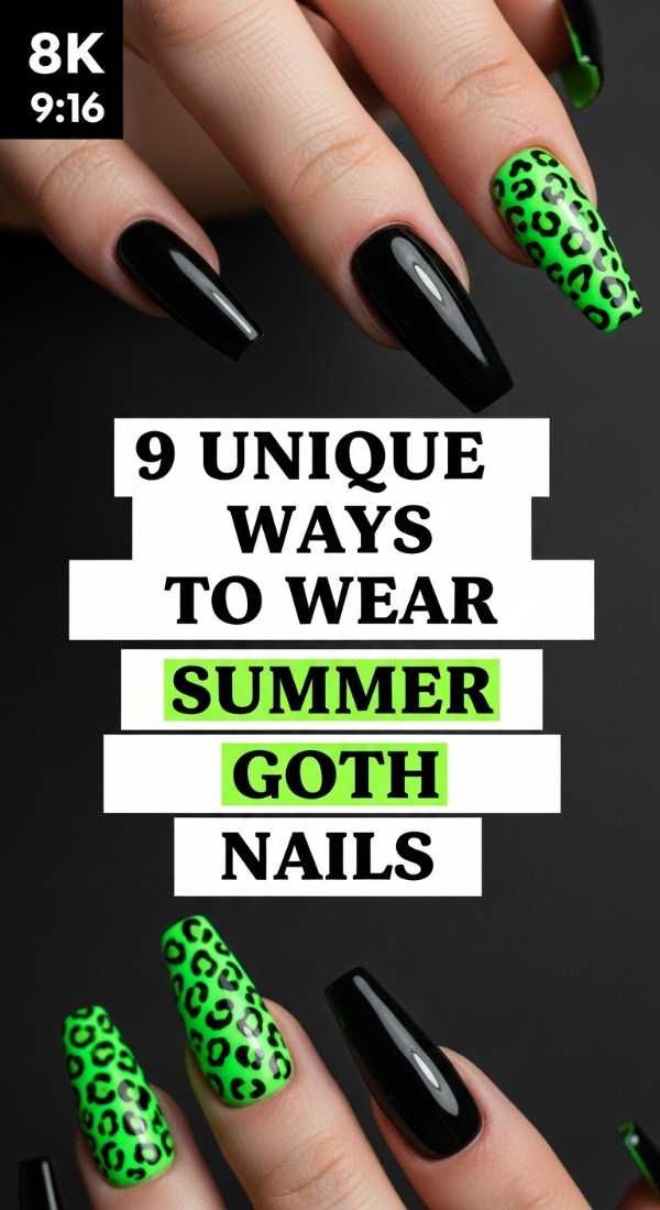 9 Unique Ways To Wear Summer Goth Nails 6a059b4baddd8
