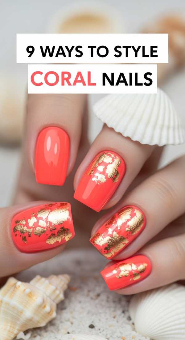 9 Ways To Style Coral Nails 6a059f7c80101