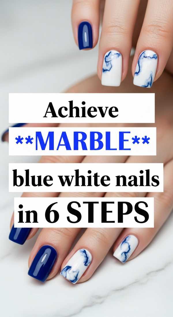 Achieve Marble Blue White Nails In 6 Steps 69f4c327113b7