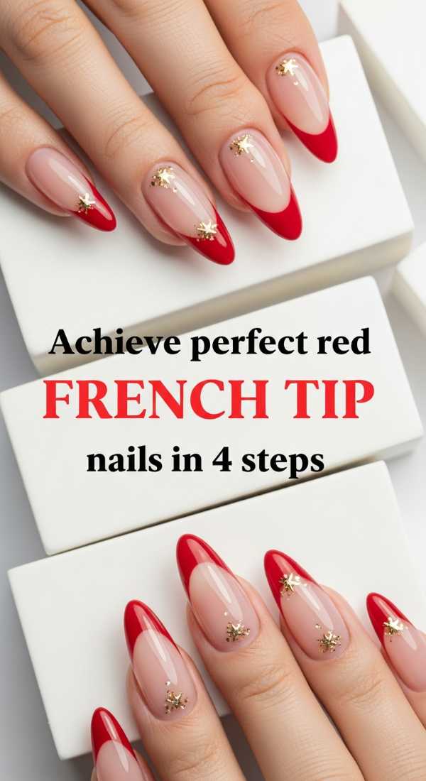 Achieve Perfect Red French Tip Nails In 4 Steps 6a058dc29d9ce