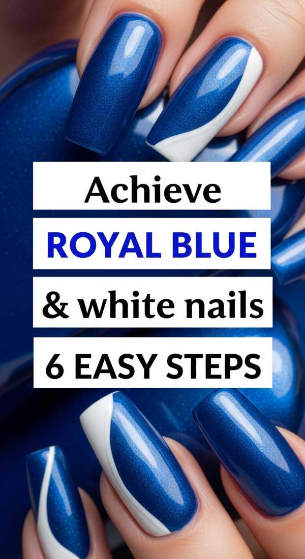 Achieve Royal Blue And White Nails In 6 Easy Steps 69f4c328e6b49