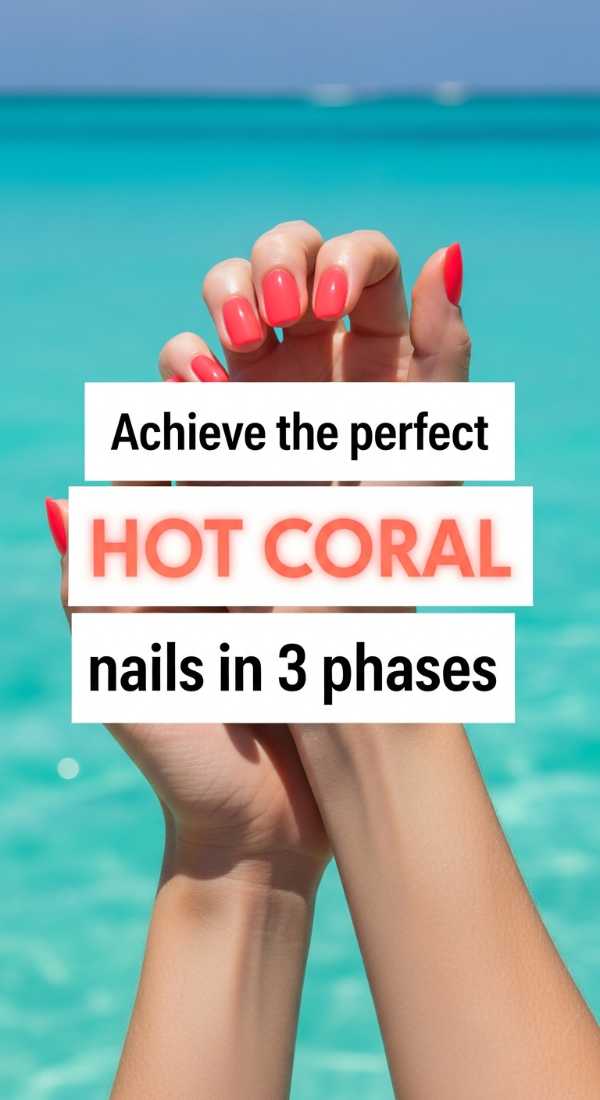 Achieve The Perfect Hot Coral Nails In 3 Phases 69ff5aa19e48e