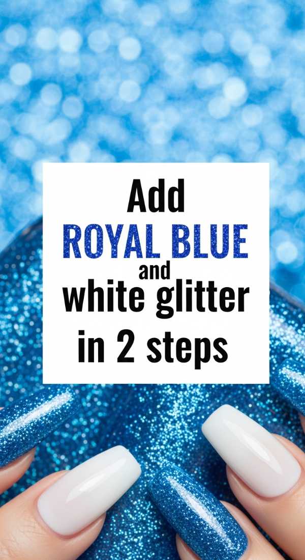 Add Royal Blue And White Glitter In 2 Steps 69f4c1149c5ff
