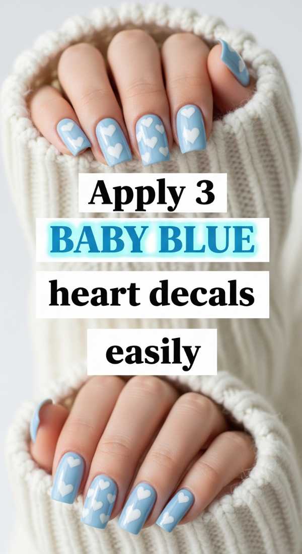 Apply 3 Baby Blue Heart Decals Easily 69f4c113c76d1