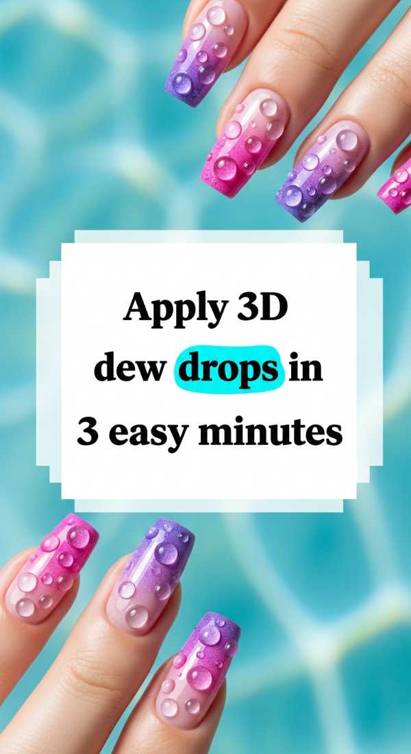 Summer State of Mind: June's Most Viral Nail Trends Revealed Apply 3d Dew Drops In 3 Easy Minutes 6a0f0dc8b8475