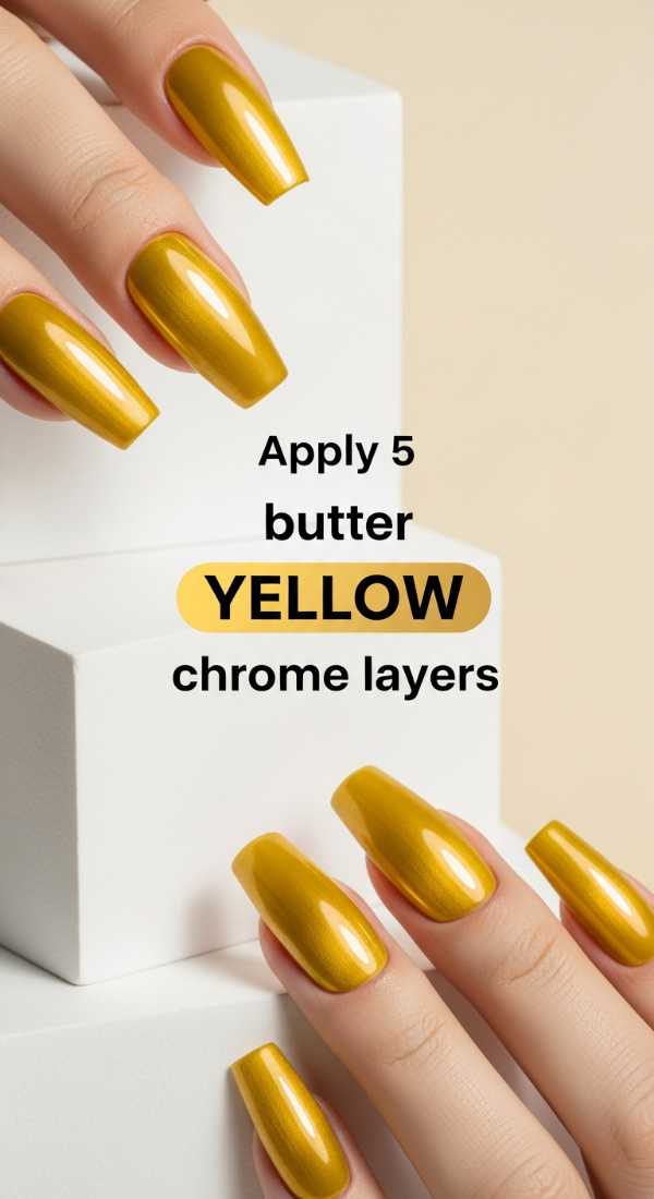 Beyond the Polish: The Boldest 2026 Nail Designs Redefining Manicures Apply 5 Butter Yellow Nails Chrome Layers 69ff5958b12fe
