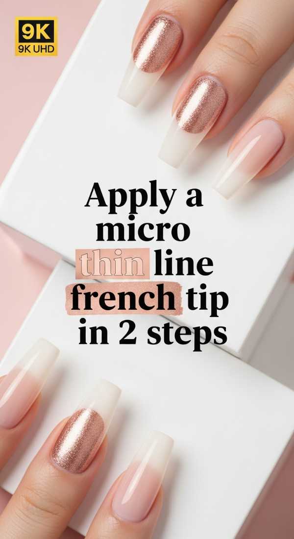 Apply A Micro Thin Line French Tip In 2 Steps 6a1a99779afb8