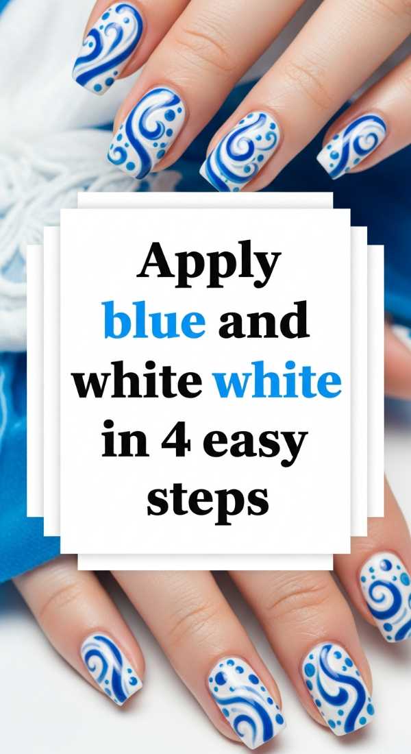 Apply Blue And White Nails In 4 Easy Steps 69f4c323bfbde