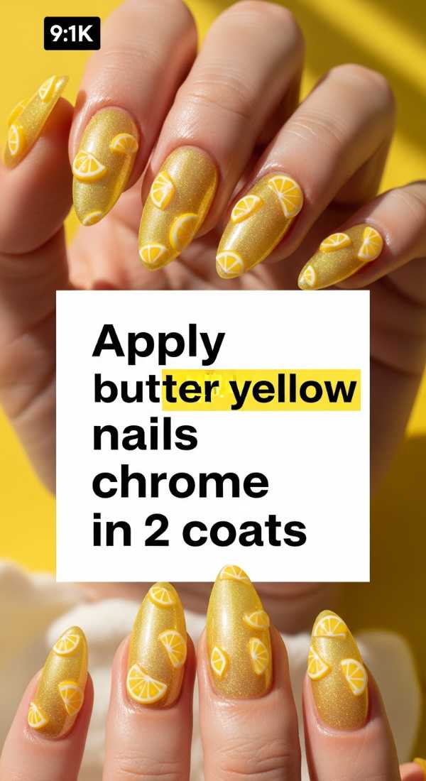 Apply Butter Yellow Nails Chrome In 2 Coats 6a033a1ead6dc