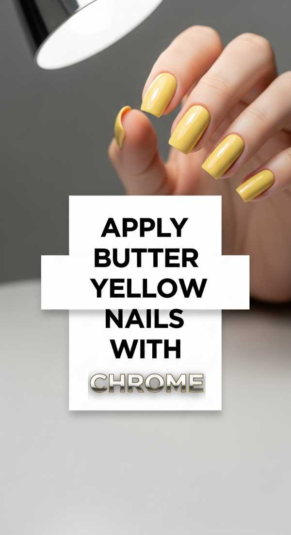 Apply Butter Yellow Nails With Chrome 6a033134c3e92