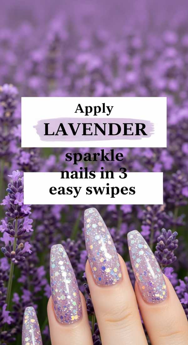 Apply Lavender Sparkle Nails In 3 Easy Swipes 69ff595671011