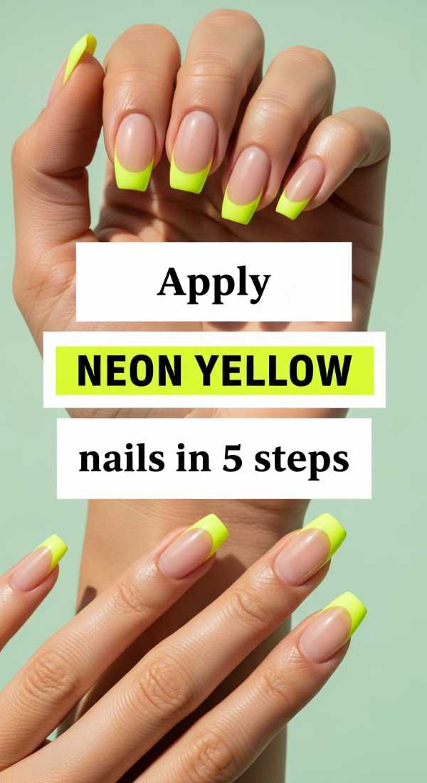 Apply Neon Yellow Nails In 5 Steps 6a05a514afced