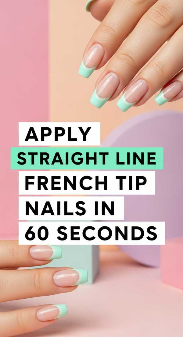 Apply Straight Line French Tip Nails In 60 Seconds 6a1a997dc9e73