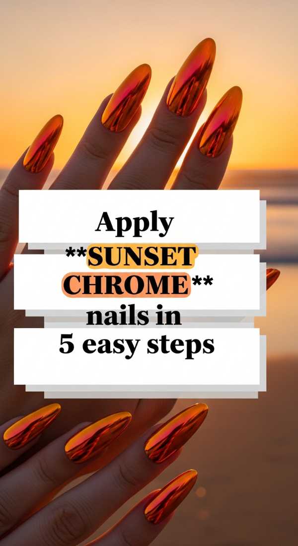Apply Sunset Chrome Nails In 5 Easy Steps 6a05a52e8e889