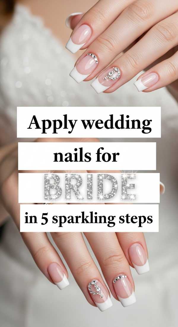 Apply Wedding Nails For Bride In 5 Sparkling Steps 69f5e2bf6a631