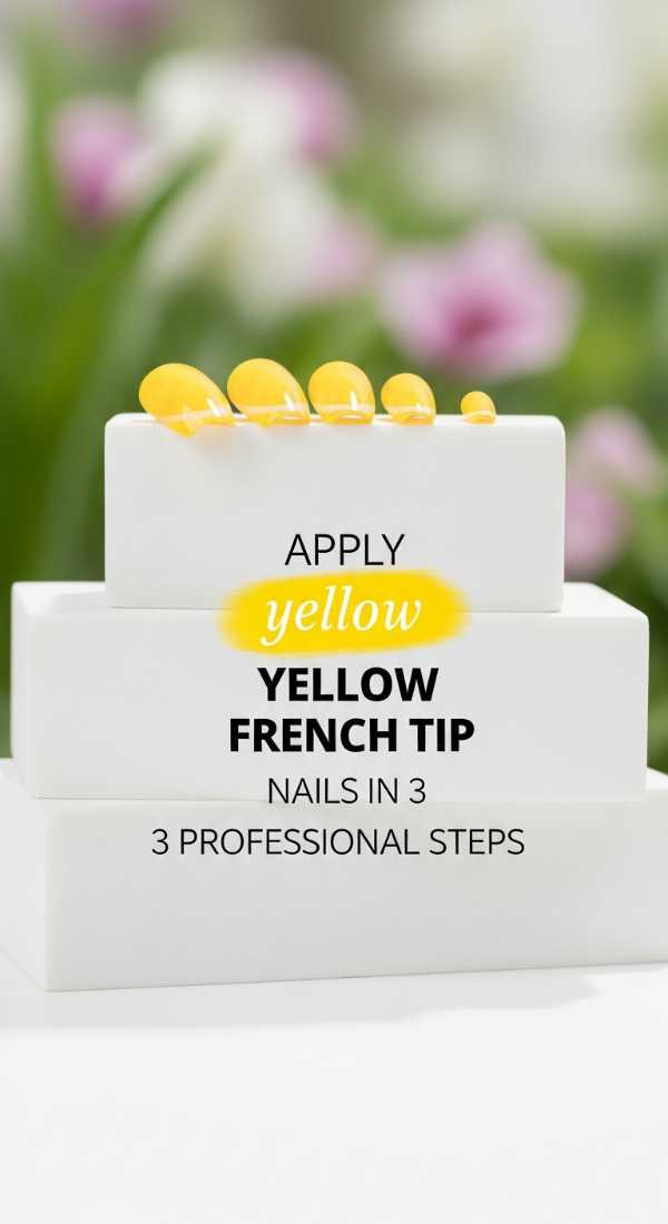 Apply Yellow French Tip Nails In 3 Professional Steps 6a05a6f7b1f74