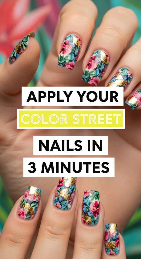 Beyond the Polish: Stunning 3D Nail Art Designs You Can Do at Home Apply Your Color Street Nails In 3 Minutes 6a0f11203593b