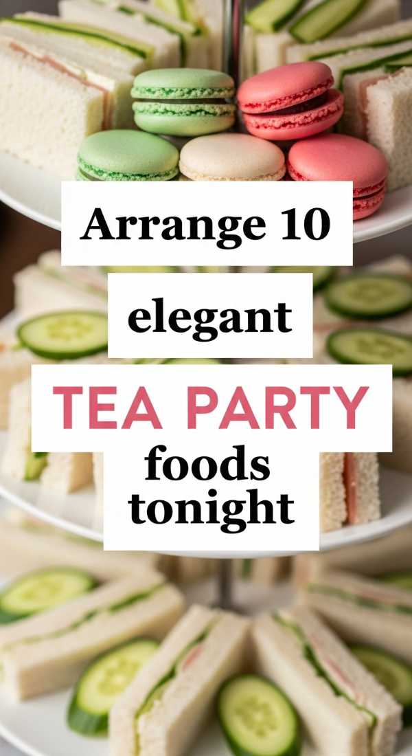 Arrange 10 Elegant Tea Party Foods Tonight 69f4426a70202