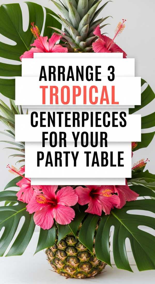 Arrange 3 Tropical Centerpieces For Your Party Table 6a021b2a12b74
