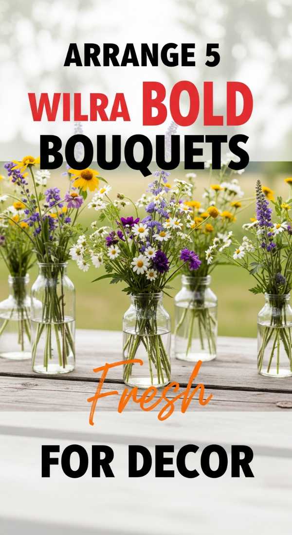 Arrange 5 Wild Floral Bouquets For Decor 6a0d99ef5416c