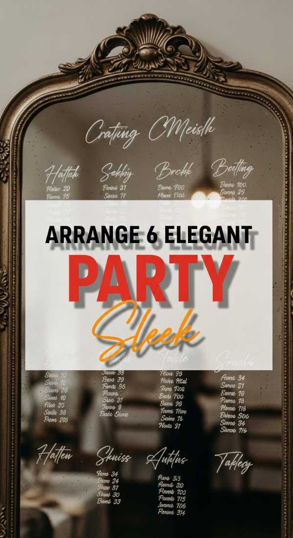Arrange 6 Elegant Party Seating Charts 69faeadfee036