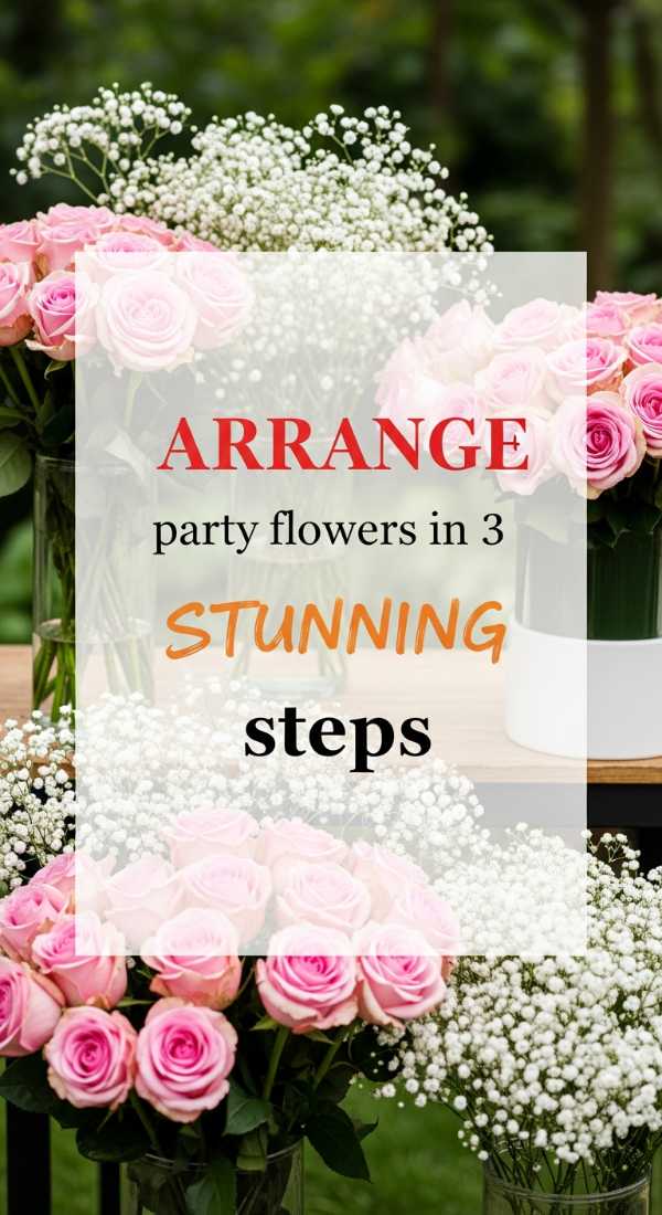 From Sunset to Starry Night: Your Step-by-Step Outdoor Party Checklist Arrange Party Flowers In 3 Stunning Steps 6a056fa9b88c5