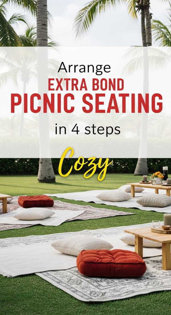 Arrange Picnic Seating In 4 Comfortable Steps 6a189f8c6bf1a