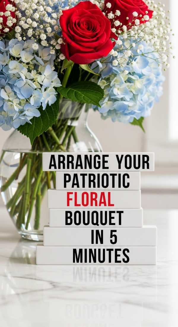 Arrange Your Patriotic Floral Bouquet In 5 Minutes 6a057d82a5ad3