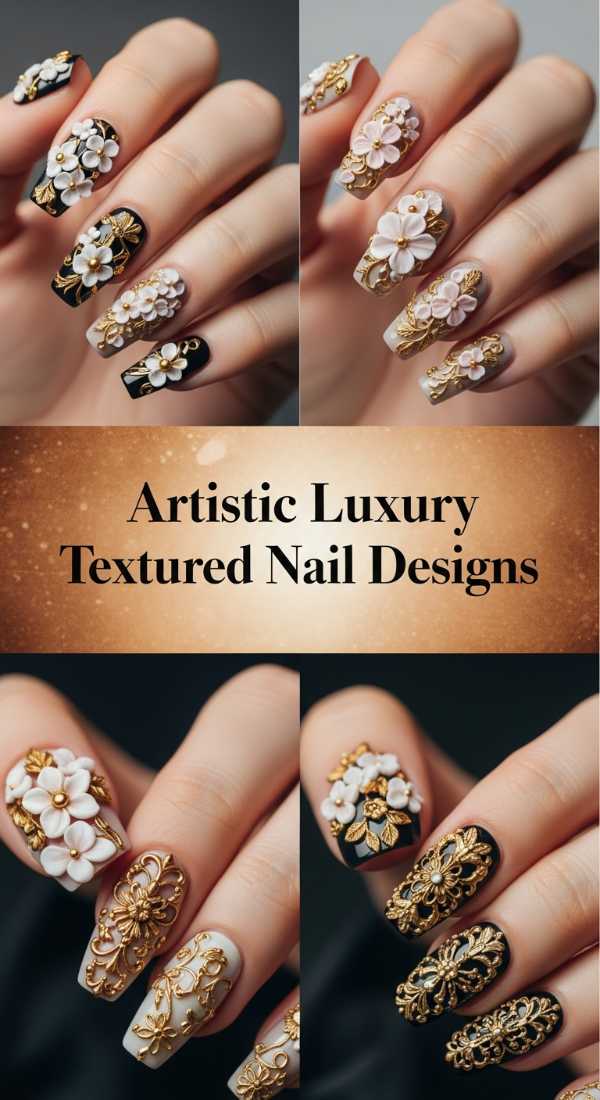 Artistic Luxury Textured Nail Designs 6a134405e8909