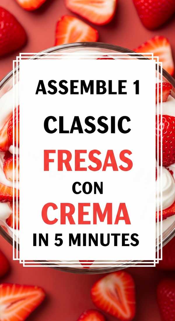 Beat the Heat: 25 Refreshing Recipes for Your Best Summer Ever Assemble 1 Classic Fresas Con Crema In 5 Minutes 6a06fe9eafe32
