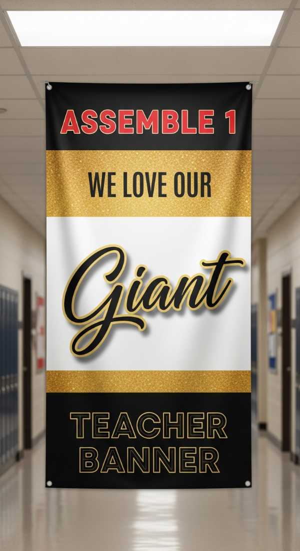 Assemble 1 Giant Teacher Appreciation Banner In Minutes 6a0dc14252484