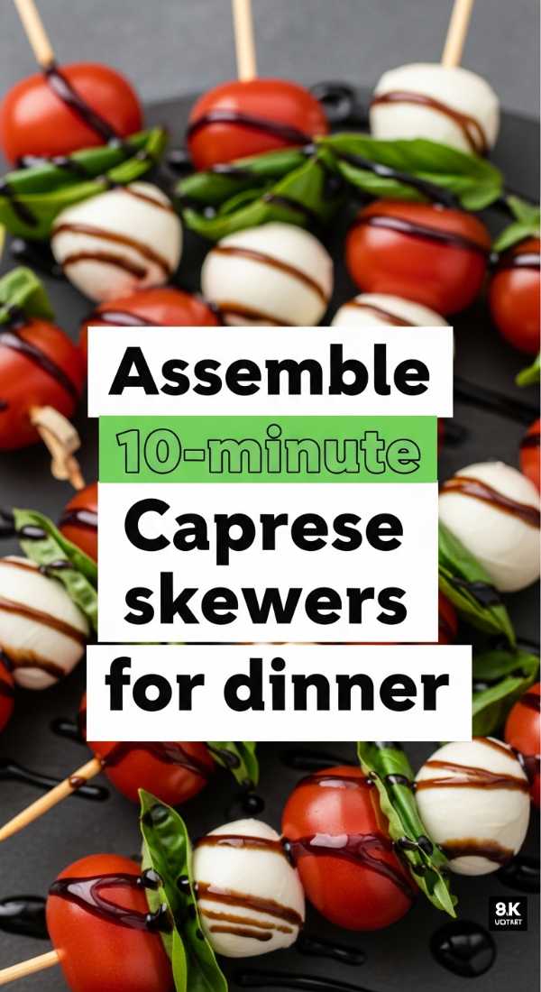 Summer on a Plate: Effortless Healthy Recipes for Busy Sunny Days Assemble 10 Minute Caprese Skewers For Dinner 69f6fe0d23d3e