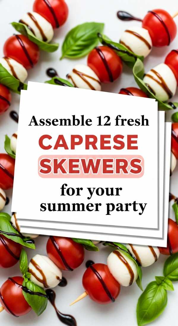Assemble 12 Fresh Caprese Skewers For Your Summer Party 69fd8aabdae5a