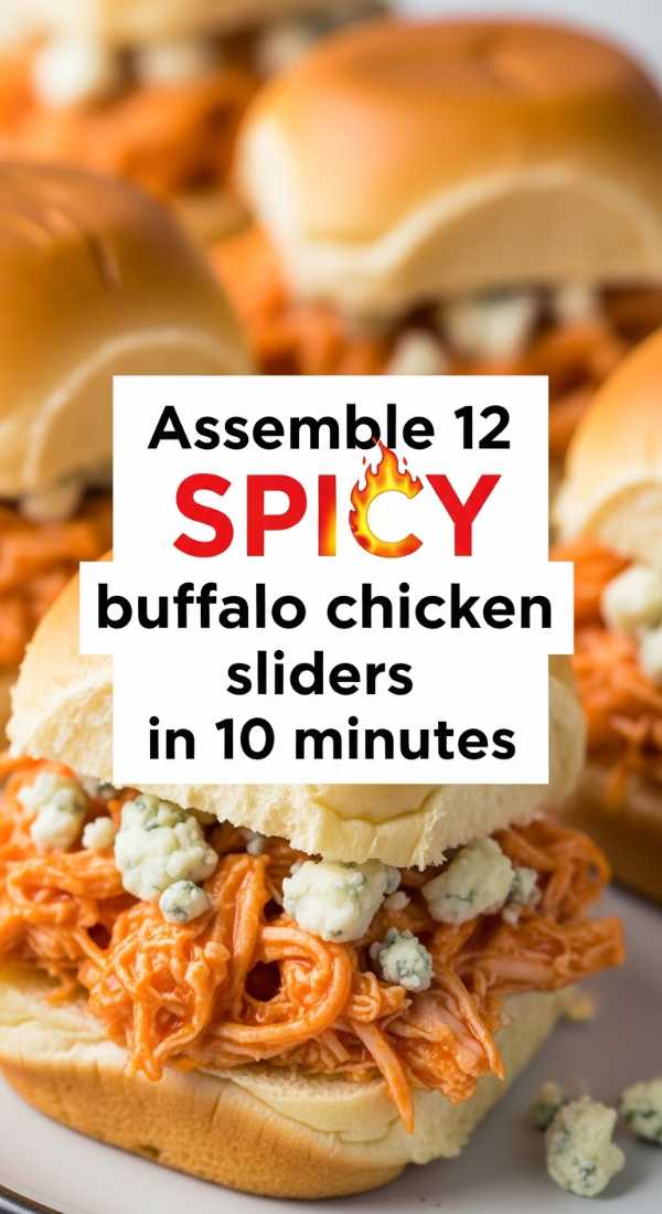 Assemble 12 Spicy Buffalo Chicken Sliders In 10 Minutes 6a14424b1f399