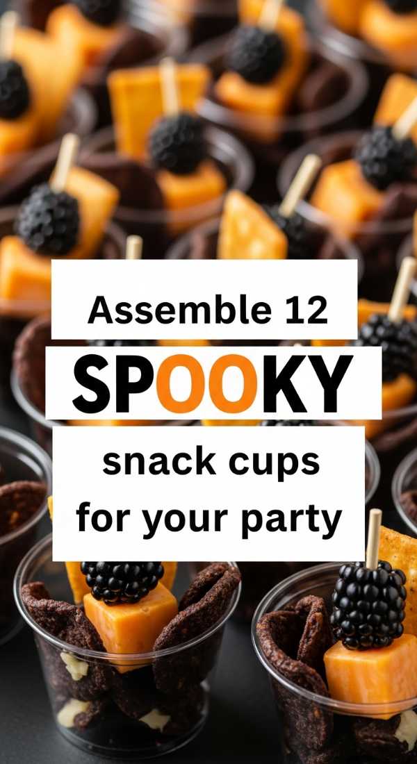 Assemble 12 Spooky Snack Cups For Your Party 69f47eef64377