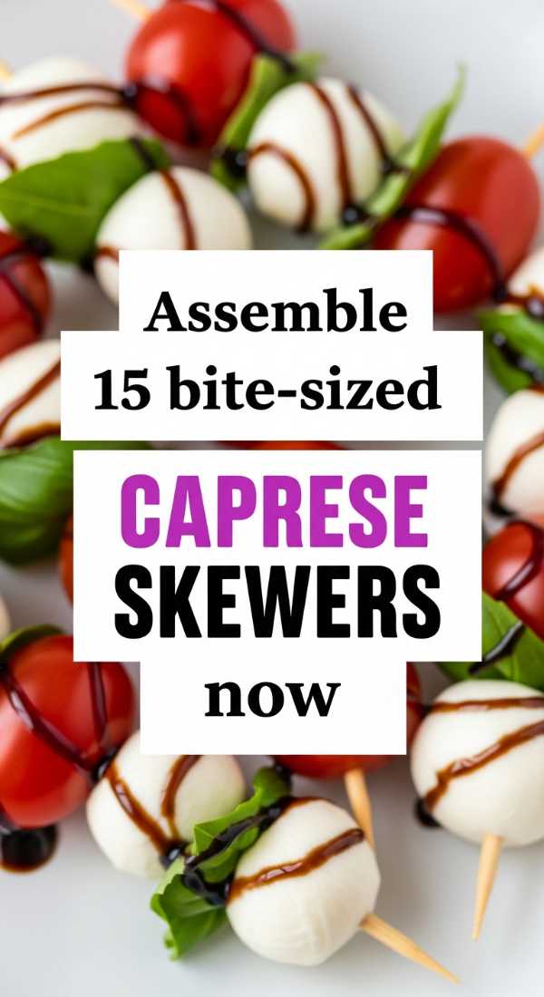 Assemble 15 Bite Sized Caprese Skewers Now 6a1429652b130