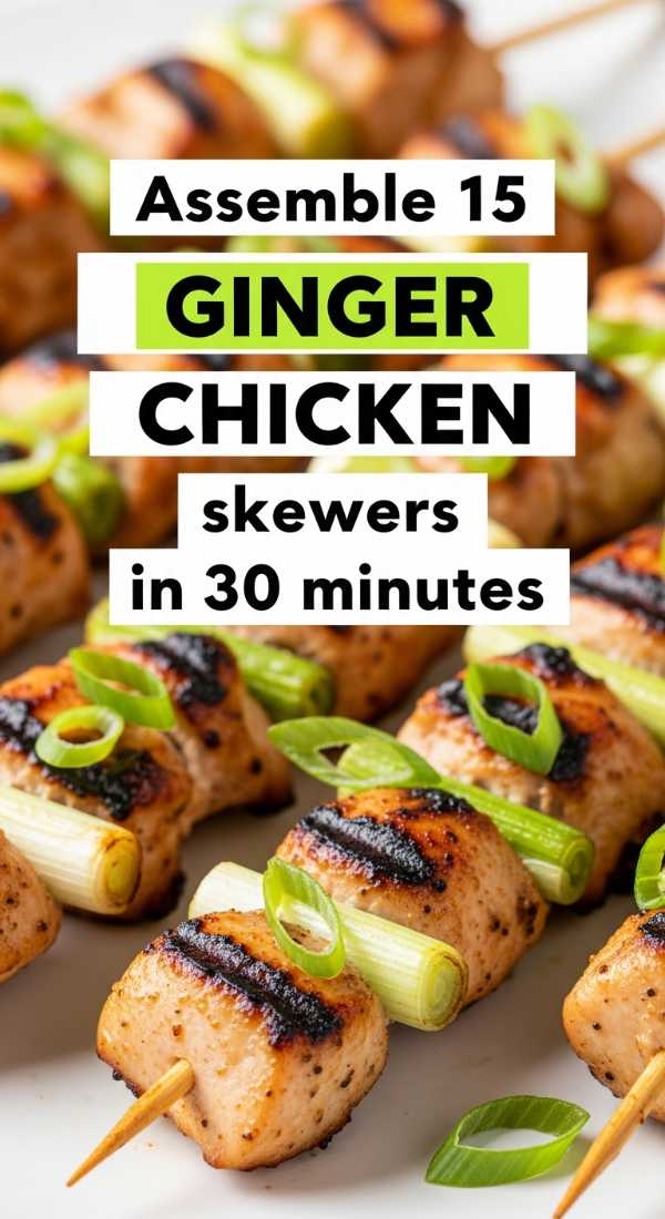 Assemble 15 Ginger Chicken Skewers In 30 Minutes 69fd8aa041ab3