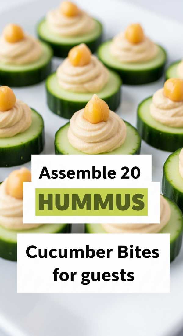 Assemble 20 Hummus Cucumber Bites For Guests 69fd8aa98a8f2
